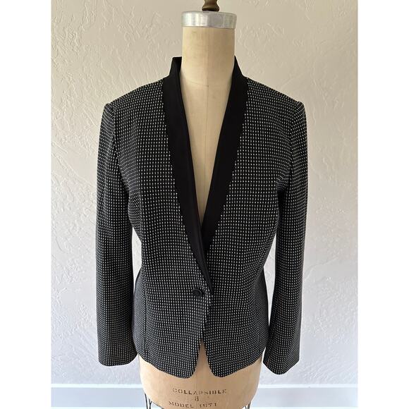 White House Black Market Jackets & Blazers - WHITE HOUSE BLACK MARKET | Womens Single Button Blazer $160 Size 10 Dot Career